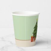 Bi-Black German Shepherd Weihnachtsbaum Pappbecher (Rechts)