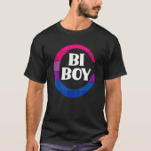 Bi Boy Funny Bi Pride Flag Bisexual T-Shirt (Vorderseite)