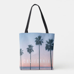 Bi-Coastal New York Kalifornien Pink Blue Sunset Tasche