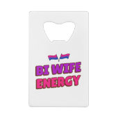 Bi Ehefrau Energy Geldbeutel Flaschenöffner (Rückseite)
