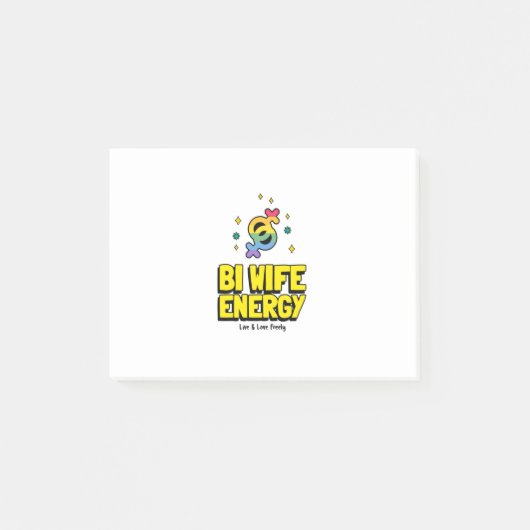 Bi Ehefrau Energy Post-it Klebezettel (Vorderseite)