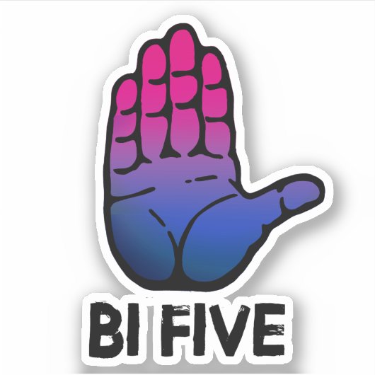 Bi Five High FI Aufkleber (Vorderseite)