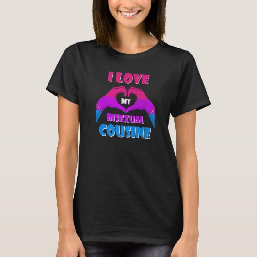 Bi Flag Bi Flag I Liebe My Bisexual Cou T-Shirt (Vorderseite)