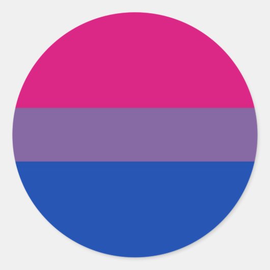 Bi Flag Fliegen für Bisexuellen Stolz Runder Aufkleber (Vorderseite)