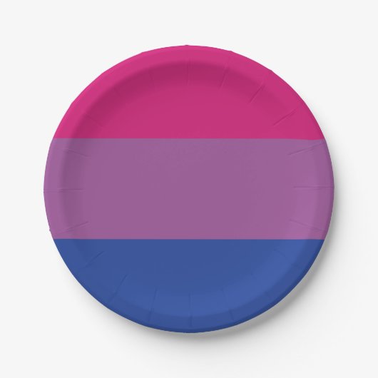 Bi Flag Pappteller (Vorderseite)