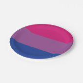 Bi Flag Pappteller (Schrägansicht)