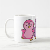 Bi Flag Pride Lgbtq Niedlicher Pinguin Kaffee Tass Kaffeetasse (Links)