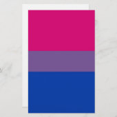 Bi-Flagge fliegt für bisexuellen Stolz Briefpapier (Vorne/Hinten)