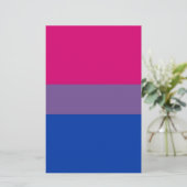 Bi-Flagge fliegt für bisexuellen Stolz Briefpapier (Stehend Vorderseite)