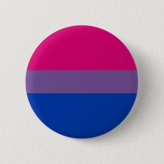 Bi-Flagge fliegt für bisexuellen Stolz Button