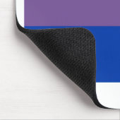 Bi-Flagge fliegt für bisexuellen Stolz Mousepad (Ecke)