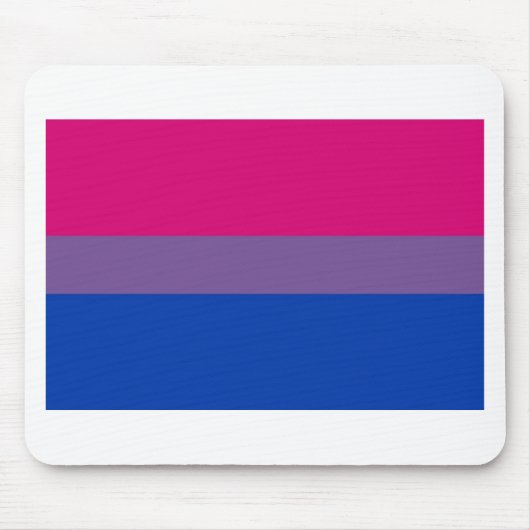 Bi-Flagge fliegt für bisexuellen Stolz Mousepad (Vorne)