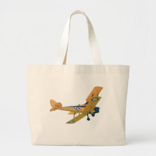 Bi-Flugzeug, Flugzeug, Gelb auf Tasche