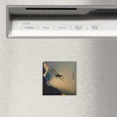 Bi-Flugzeug-Monogramm Magnet (In Situ (Geschirrspüler))