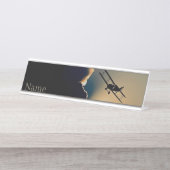 Bi-Flugzeug Schreibtischnamensplakette (Vorderseite )