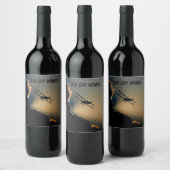 Bi Flugzeug Sky Weinetikett (Flaschen)