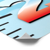 Bi-Flugzeug USA Growth Chart Poster (Ecke)