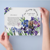 Bi-Fold-Lila Irische Beerdigung Flyer (Hand)