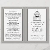 Bi-fold-Programm für Vintages Herzgeburtsherz (Vorderseite)