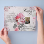 Bi-Fold-Roses-Beerdigung Flyer (Hand)