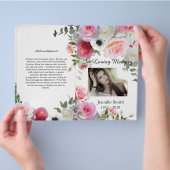 Bi-Fold-Roses-Beerdigung Flyer (Hand)