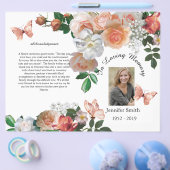 Bi-Fold Yellow Orchids Butterfly Funeral Program F Flyer (Einzeln)