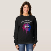 Bi Frequency Sensor Bisexual Pun Bi Pride Joke LGB Sweatshirt (Vorne ganz)