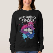 Bi Frequency Sensor Bisexual Rainbow Pride Bisexua Sweatshirt (Vorderseite)