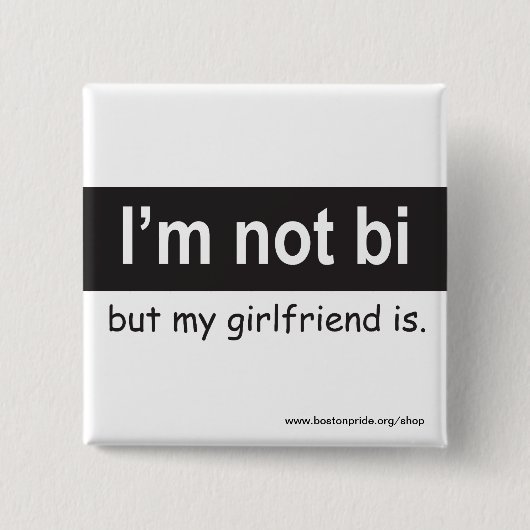 Bi-Freundin-Quadrat Button (Vorderseite)