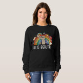 Bi Is Beautiful Bisexual Rainbow Pride Bisexuality Sweatshirt (Vorne ganz)
