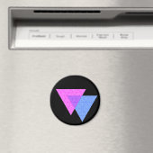 Bi Knot Symbol Rund Black Magnet (In Situ (Geschirrspüler))