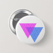 Bi Knot Symbol Runder White Button (Vorne & Hinten)