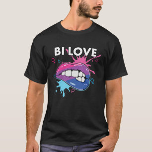 Bi Liebe Bisexueller Regenbogen Stolz Marsch Bisex T-Shirt