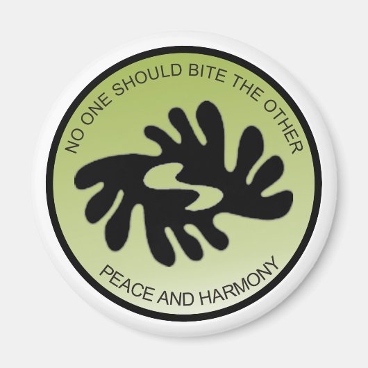 BI NKA BI FRIEDEN UND HARMONIE Magnet (Vorne)