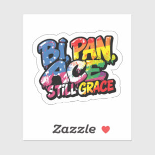 Bi Pan Ace Still Grace Shirt   Lustige LGBTQ Zitat Aufkleber