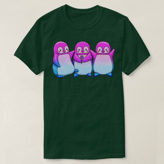 Bi Penguins T-Shirt (Design vorne)