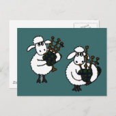 BI- Phantastisches Schaf-Spielen Postkarte (Vorne/Hinten)