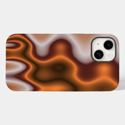 Bi Polar Molten Kupfer Case-Mate iPhone Hülle (Rückseite (Horizontal))