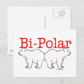 Bi-Polar Postkarte (Vorne/Hinten)
