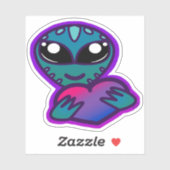 Bi Pride Alien Sticker (Blatt)
