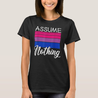 Bi Pride Annahme Nichts Bisexual Flag Lgbt Awaren T-Shirt