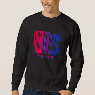 Bi Pride Barcode Bisexuelle Flagge Lgbtq Monat All Sweatshirt