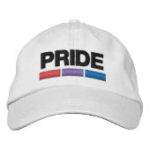 Bi Pride Bestickte Baseballkappe (Vorderseite)