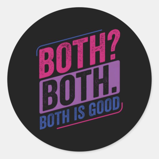 Bi Pride Biual Biuality Bi Flag Runder Aufkleber (Vorderseite)