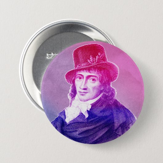 Bi Pride Camille Desmolins Button (Vorne & Hinten)