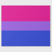 Bi Pride Celebration Wrapping Paper Geschenkpapier (Flach)