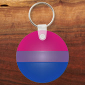 Bi Pride Colors Highlight Schlüsselanhänger (Vorderseite)