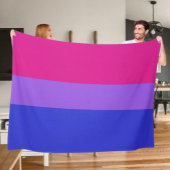 Bi Pride Cozy Fleece Blanket