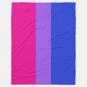 Bi Pride Cozy Fleece Blanket (Vorderseite)
