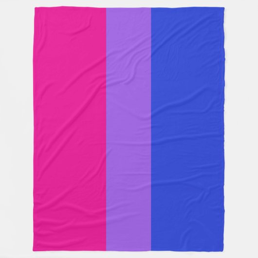 Bi Pride Cozy Fleece Blanket (Vorderseite)